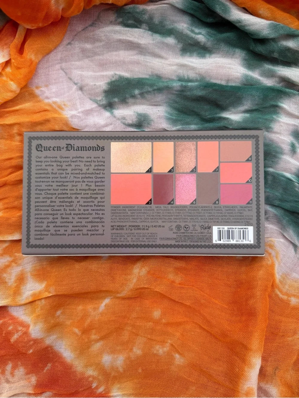 Queen of Diamonds Pink & Neutral Eyeshadow & Makeup Palette - Soft Pink Shades